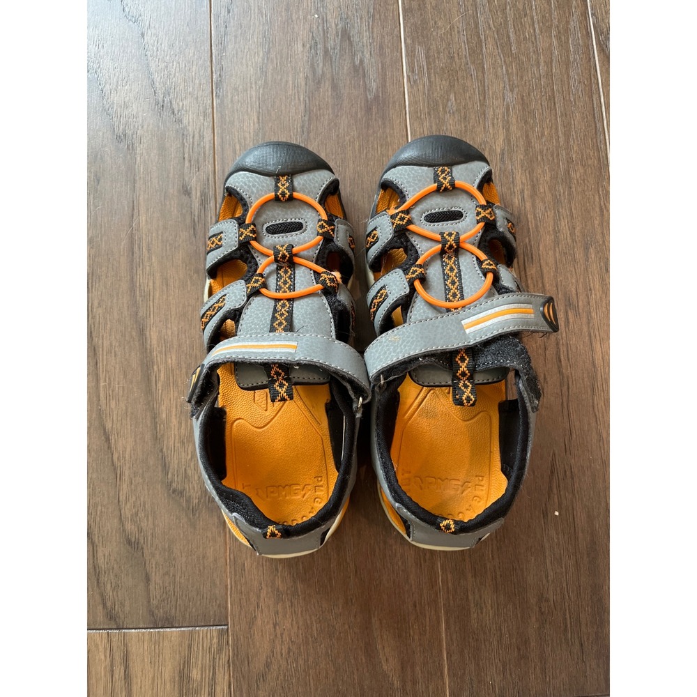 Primigi PMG Acqua Sprint Kids Sandals Grey Orange ES71002 Size EU 34 US 1.5